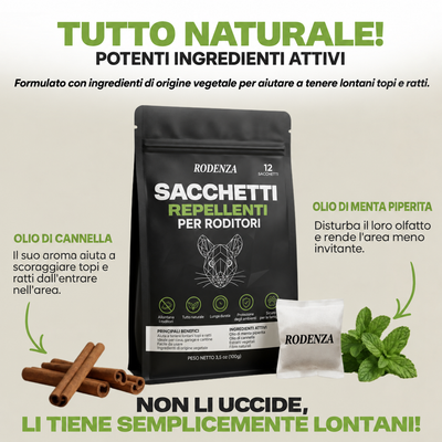 Posiziona i sacchetti dove si nascondono i topi e guardali sparire.